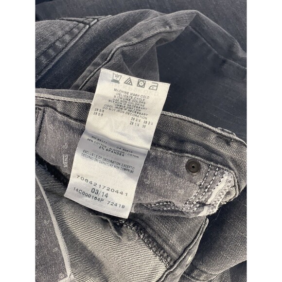 Vans Kids Jeans Grey/Black Size 16 - Picture 8 of 9